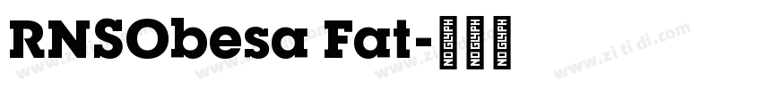 RNSObesa Fat字体转换